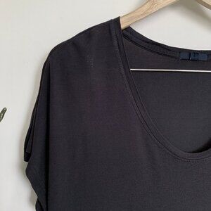 Gap Short Dolman Sleeve T-shirt in Pure Rayon Clean Coal Grey XL